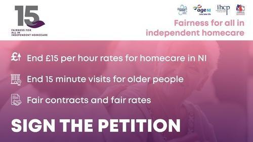 '15' campaign calls for fairness for all in independent homecare in Northern Ireland